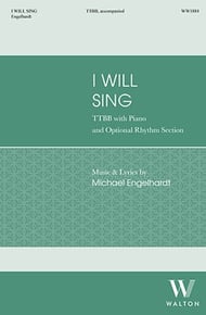 I Will Sing TTBB choral sheet music cover Thumbnail